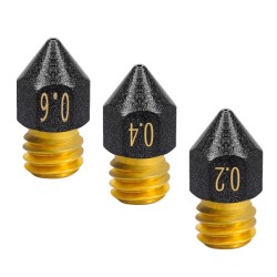 نازل اکسترودر پرینتر سه بعدی روکش تفلون Teflon coated MK8 nozzle برای قطر فیلامنت 1.75